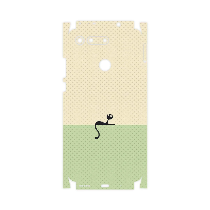 برچسب پوششی ماهوت مدل Minimal Internet Cat Icon-FullSkin مناسب برای گوشی موبایل آنر View 20