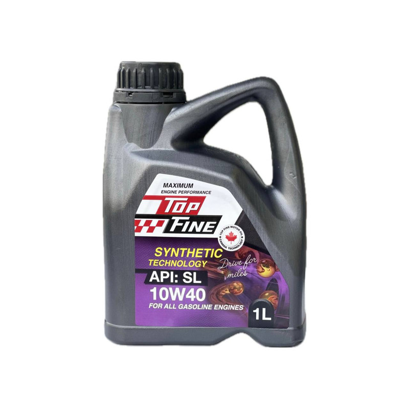 روغن موتور سیکلت تمام سنتتیک تاپ فاین مدل SL 10W-40 حجم 1 لیتر