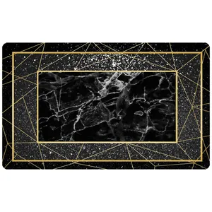 پادری مدل سه لایه رویه مخمل طرح سنگ کد S260 سایز 75x45 سانتی متر