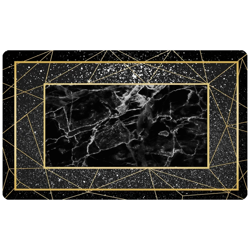 پادری مدل سه لایه رویه مخمل طرح سنگ کد S260 سایز 75x45 سانتی متر
