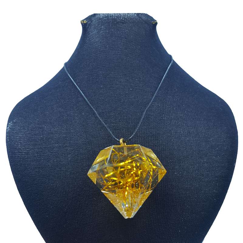 گردنبند دخترانه مدل الماس بزرگ نخ0.7