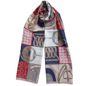 شال زنانه شانل مدل نخی تابستانی چهارخانه خنک کد 52