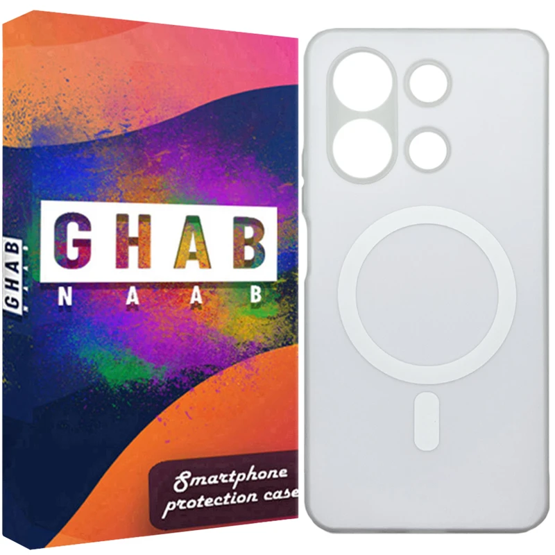 کاور قاب ناب مدل پاستیلی طرح MagSafe مناسب برای گوشی موبایل شیائومی Redmi Note 13 Pro 4G / Note 14s / Poco M6 Pro 4G