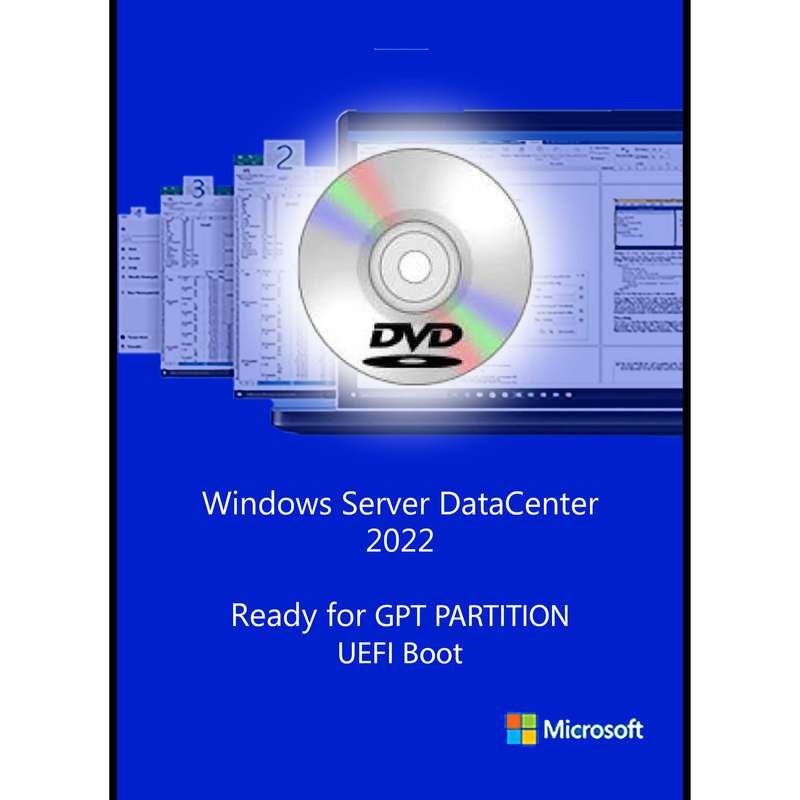 سیستم عامل  Windows Server DataCenter UEFI 2022 نشر مایکروسافت