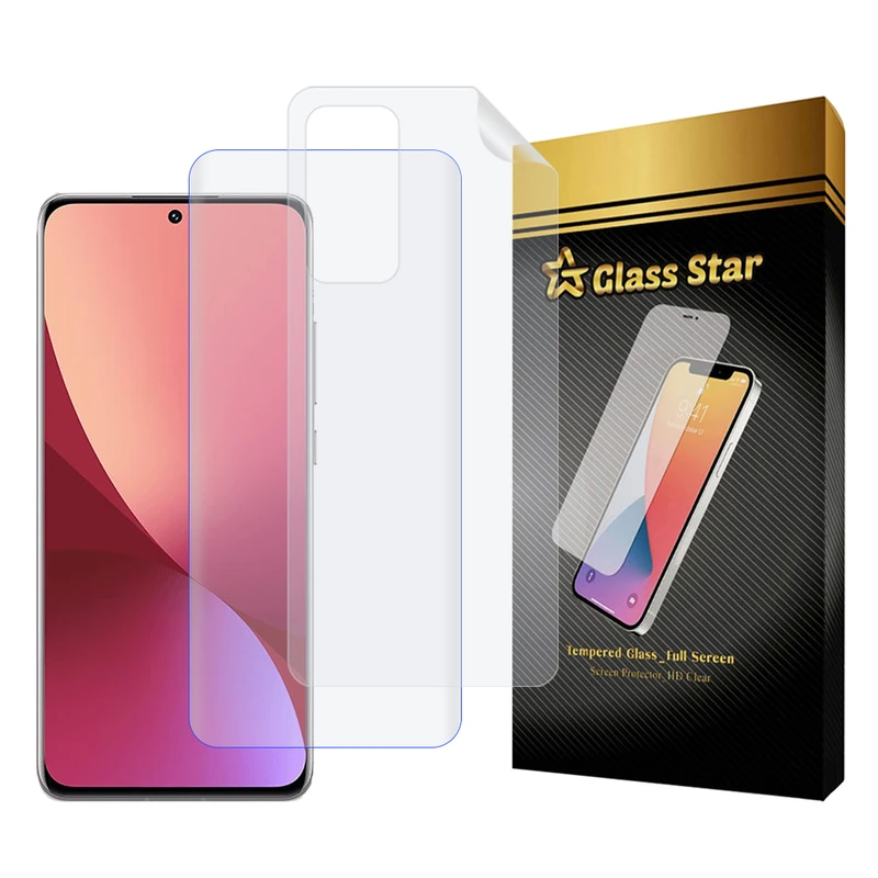 محافظ صفحه نمایش یووی گلس استار مدل UVNANOMTBS مناسب برای گوشی موبایل شیائومی 12s Ultra به همراه محافظ پشت گوشی