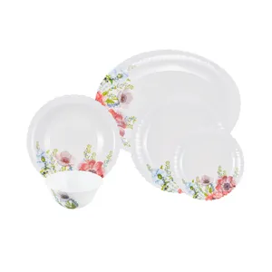 سرویس غذا خوری 25 پارچه اوپال هومیت طرح گلسا گرد
