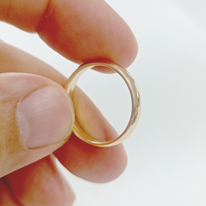 انگشتر طلا 18 عیار زنانه گالری طلای عیاره مدل حلقه ساده  - 2