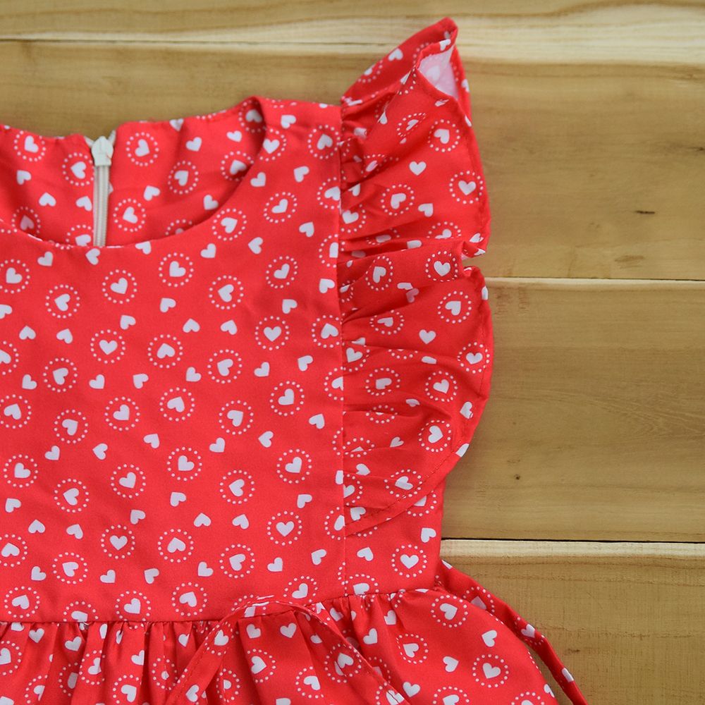 سارافون دخترانه دلنار گالری مدل پرنسسی شکوفه بهار کتان نخ - - 8