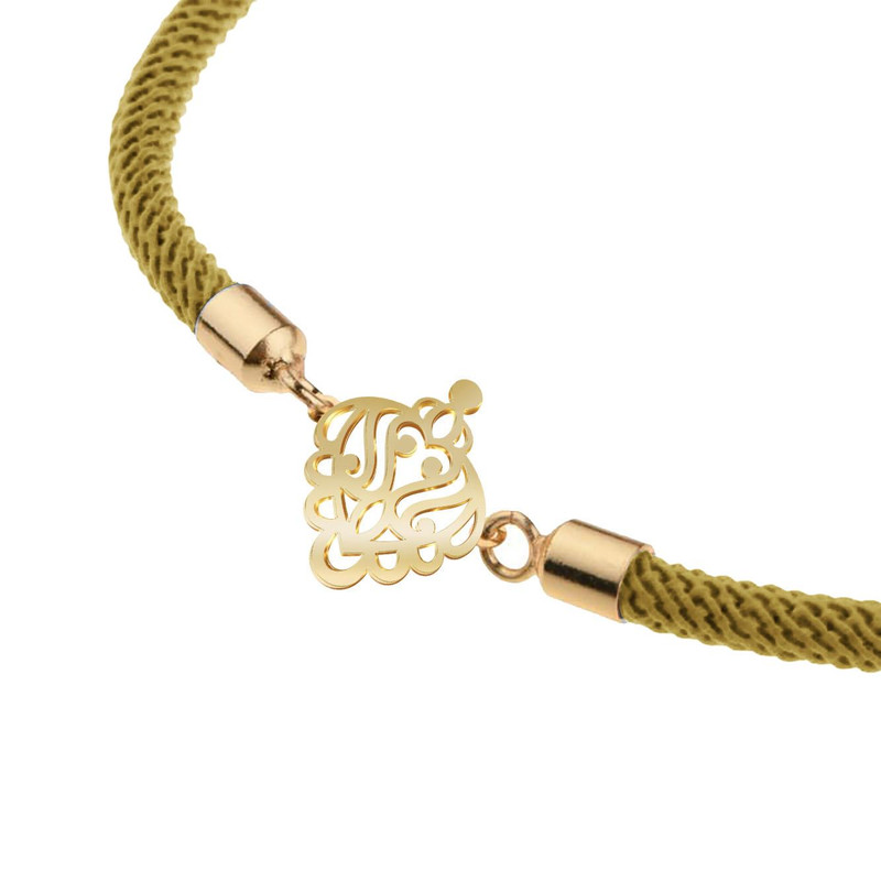 دستبند طلا 18 عیار زنانه مدوپد مدل اسلیمی کد D14-10585