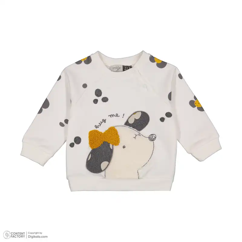 ست سویشرت و شلوار نوزادی ایندیگو مدل 23123