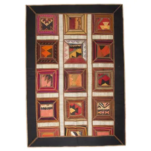 گلیم دستبافت 1.5 متری ساده کارپت مدل چهل تکه کد 51070039