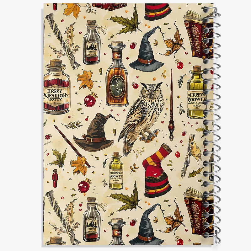 دفتر شطرنجی 50 برگ خندالو مدل هری پاتر کد N485