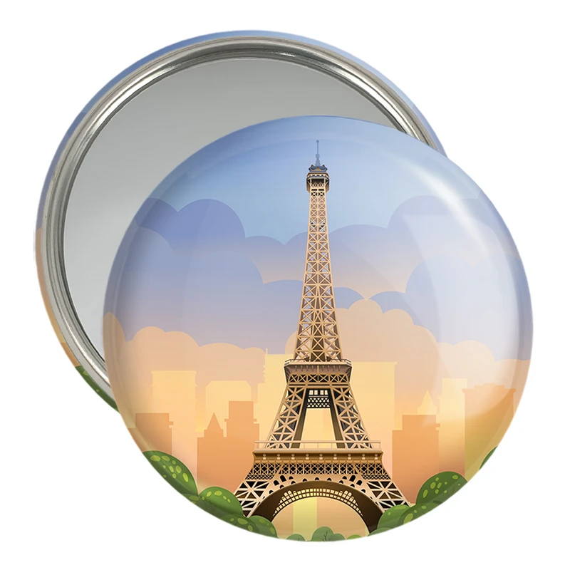 آینه جیبی خندالو مدل برج ایفل  کد 20749