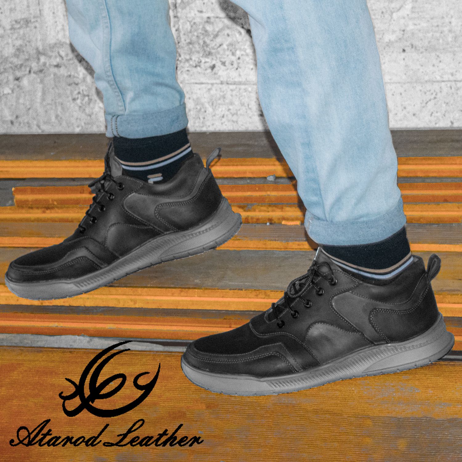 کفش روزمره مردانه چرم عطارد مدل چرم طبیعی کد SH14 -  - 13