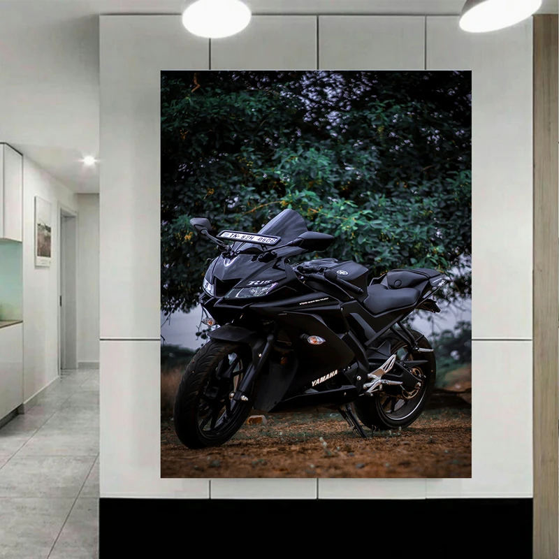 پوستر طرح موتور مدل Yamaha R15 v3 کد AR19180