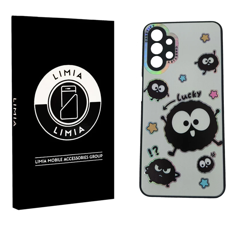 کاور لیمیا مدل فانتزی لنزدار طرح عروسکی شبرنگی مناسب برای گوشی موبایل سامسونگ Galaxy A13 4G