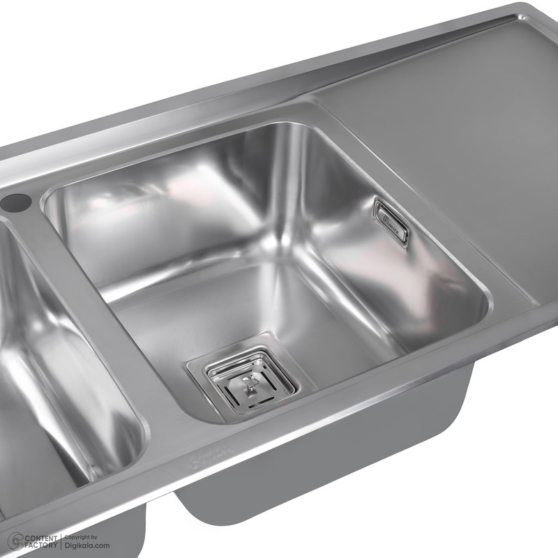 سینک ظرفشویی استیل بیمکث مدل 843 توکار
