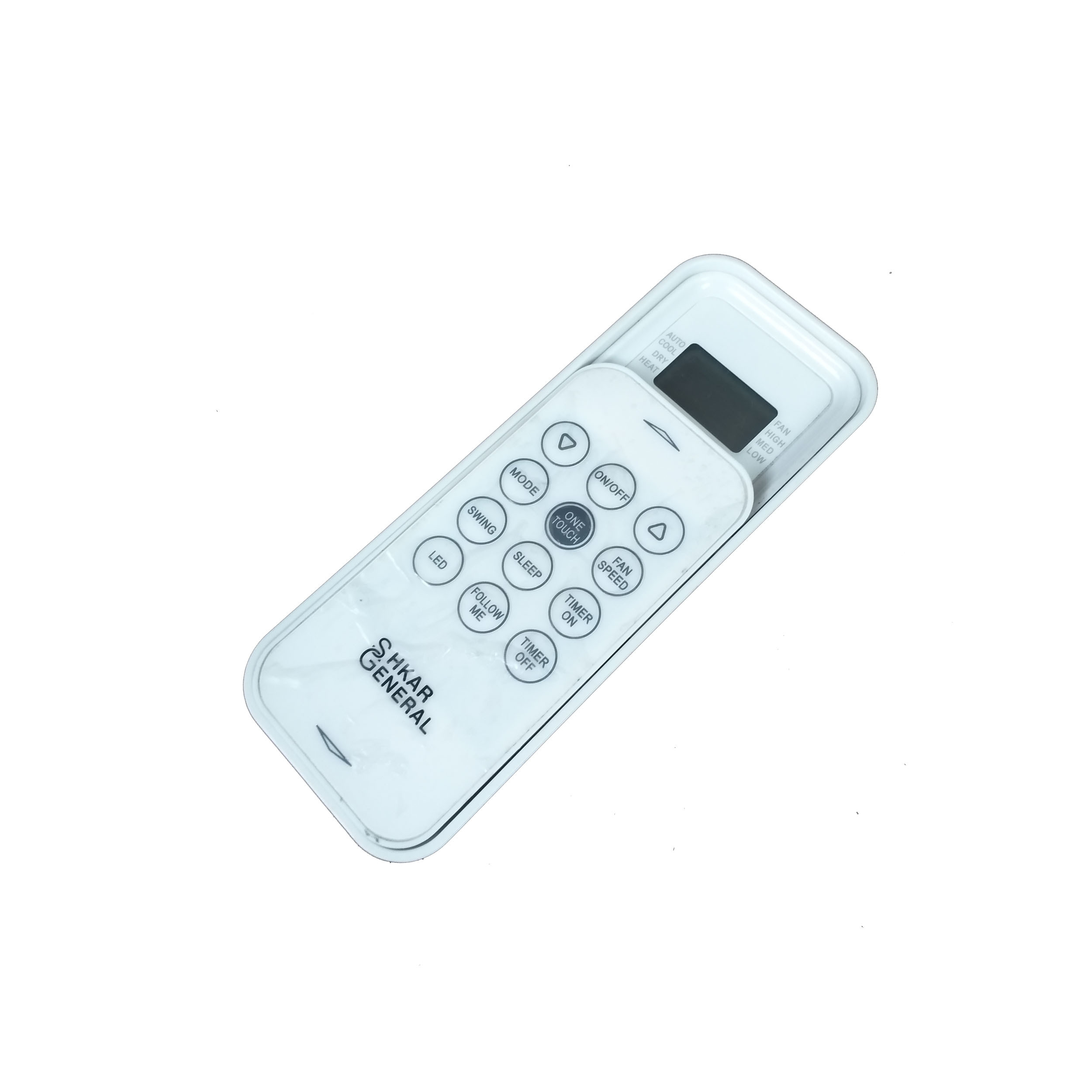 ریموت کنترل مدل GF91 مناسب برای کولر گازی جنرال شکار