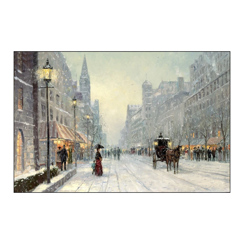 پوستر طرح شهر برفی کد BA1433