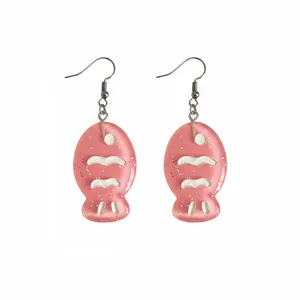 گوشواره دست ساز زنانه مدل ماهی اکلیلی