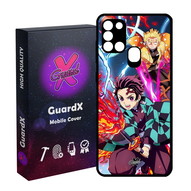 کاور گارد ایکس طرح Demon Slayer Anime مدل Glass10548 مناسب برای گوشی موبایل سامسونگ Galaxy A21s