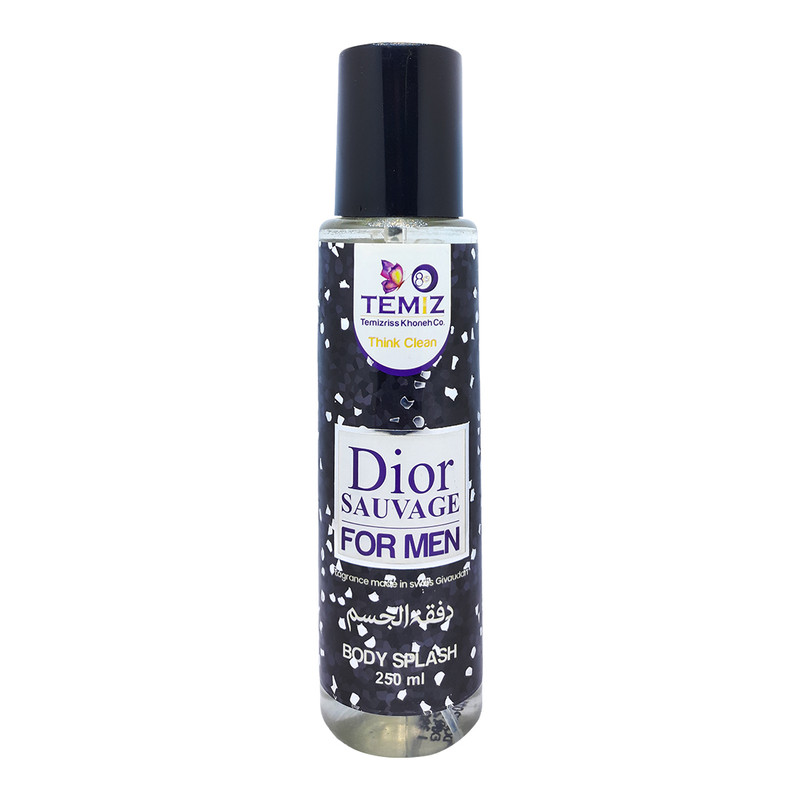 بادی اسپلش مردانه تمیز مدل Dior Sauvage حجم 250 میلی لیتر بادی اسپلش مردانه تمیز مدل Dior Sauvage حجم 250 میلی لیتر