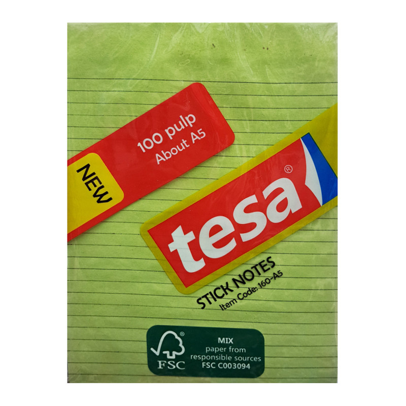 کاغذ یادداشت چسب دار مدل Tesa A5 1054 بسته 100 برگی