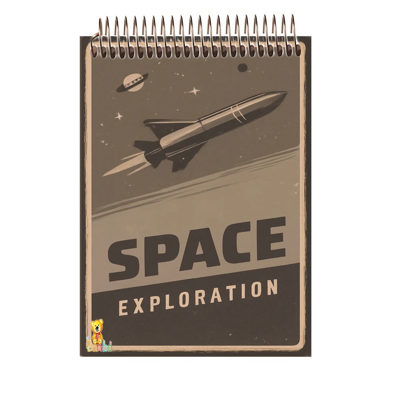 دفتر شطرنجی 100 برگ بانیبو مدل فضا کد 1207