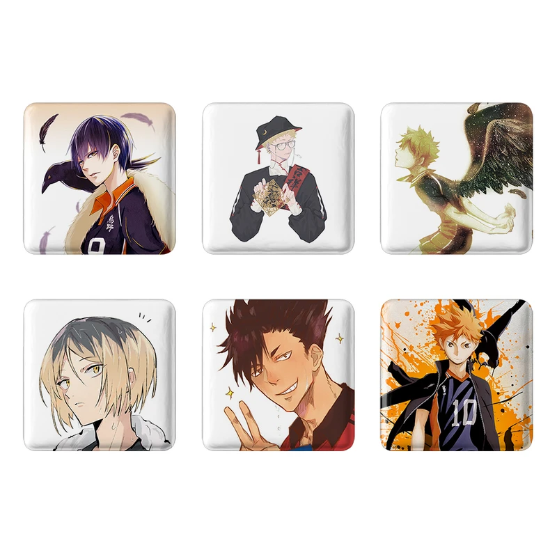 مگنت خندالو طرح انیمه هایکیو Haikyu کد 980A مجموعه 6 عددی