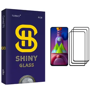 Atouchbo Shiny Glass Screen Protector For Samsung Galaxy M51 Pack Of 3
