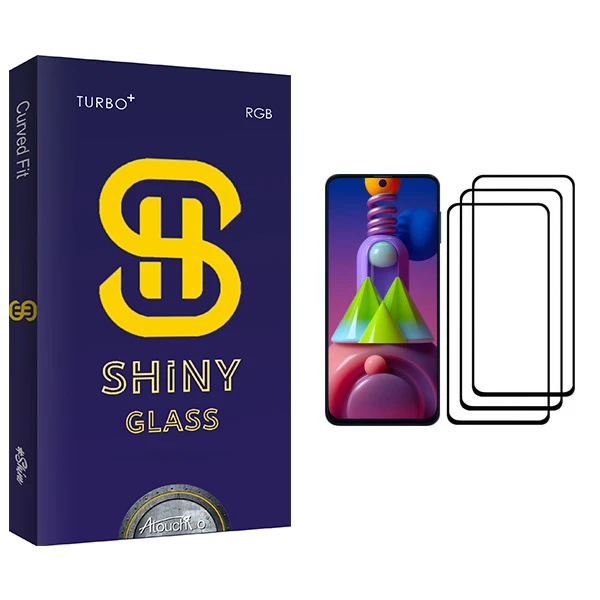 محافظ صفحه نمایش آتوچبو مدل Shiny Glass مناسب برای گوشی موبایل سامسونگ Galaxy M51 بسته سه عددی