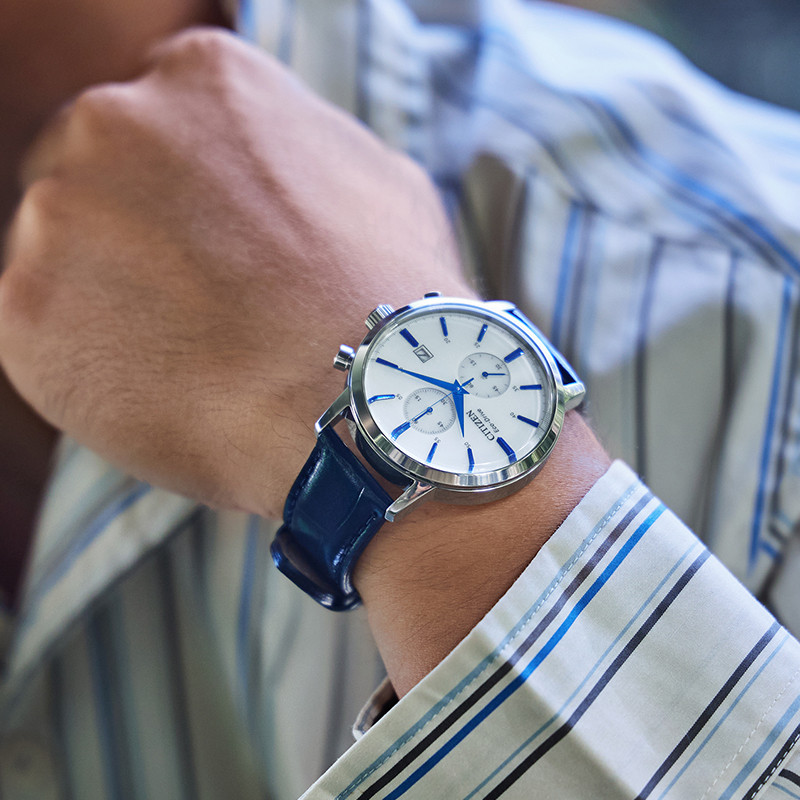 ساعت مچی عقربه‌ای مردانه کوارتز کرونوگراف سیتی زن مدل CA7069-16A