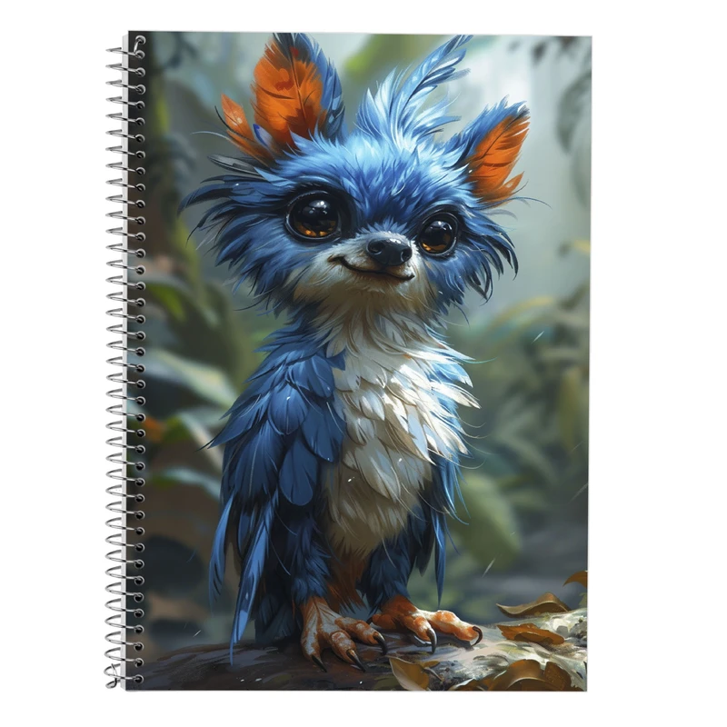 دفتر زبان 50 برگ مدوپد مدل سه خط طرح جوجه کد DF14682