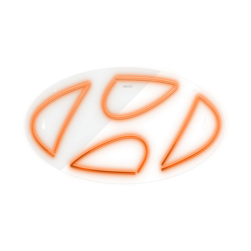چراغ دیواری نئون دیزاین طرح Hyundai_ORG