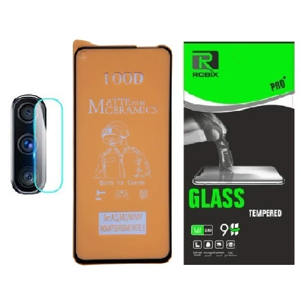 محافظ صفحه نمایش مات روبیکس مدل CRA11مناسب برای گوشی موبایل سامسونگ Galaxy A11 به همراه محافظ لنز دوربین