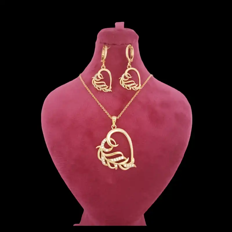 نیم ست زنانه وای اس ایکس مدل قلب طرح گل