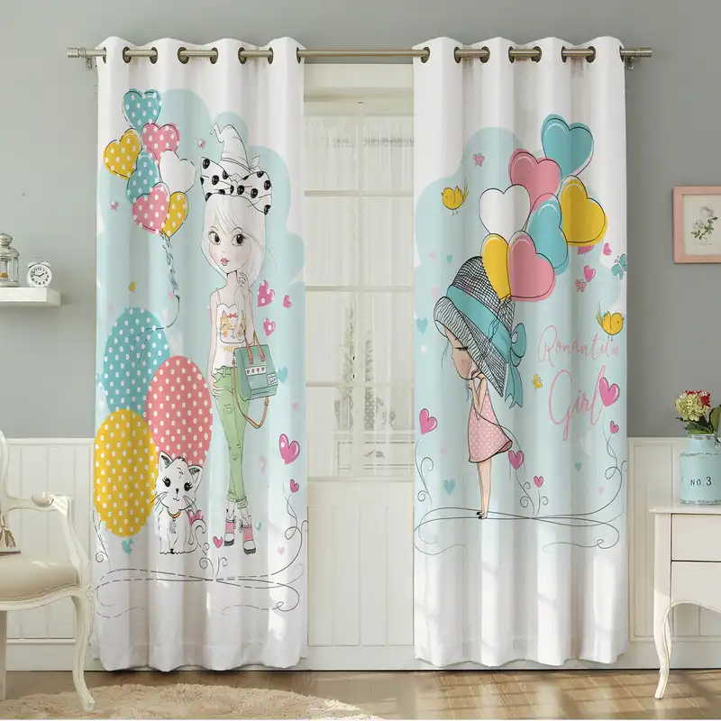 پرده نیروانا طرح کودک مدل مخمل کد 8306 سایز 140×280 سانتی متر