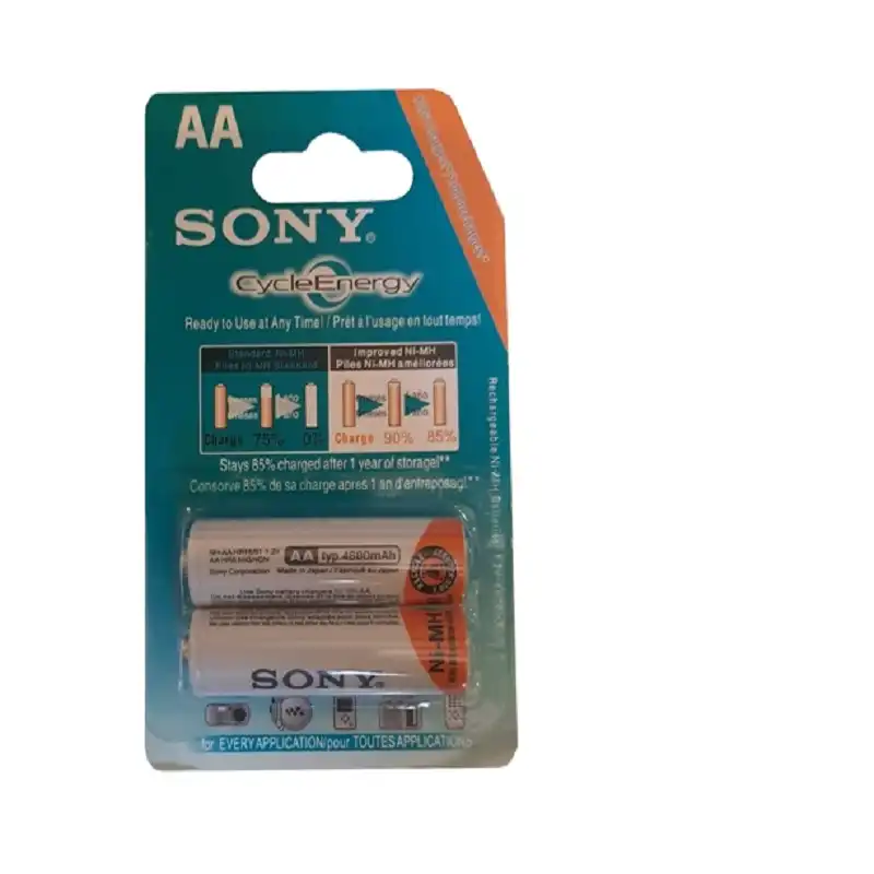 باتری قلمی قابل شارژ سونی مدل NH-AA HR15/51 ظرفیت 4600 میلی آمپر ساعت بسته 2 عددی