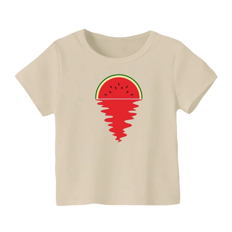 تی شرت آستین کوتاه بچگانه مدل هندوانه غروب کد 2