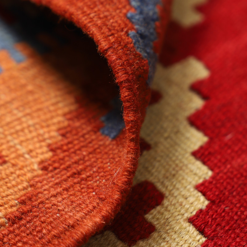 گلیم دستبافت یک و نیم متری مدل قشقایی کد 4030154