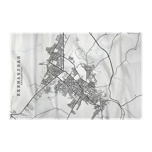 کاغذ کادو ترمه طراحان ایده مدل نقشه شهر کرمانشاه کد map0521 سایز 57x37 سانتی متر