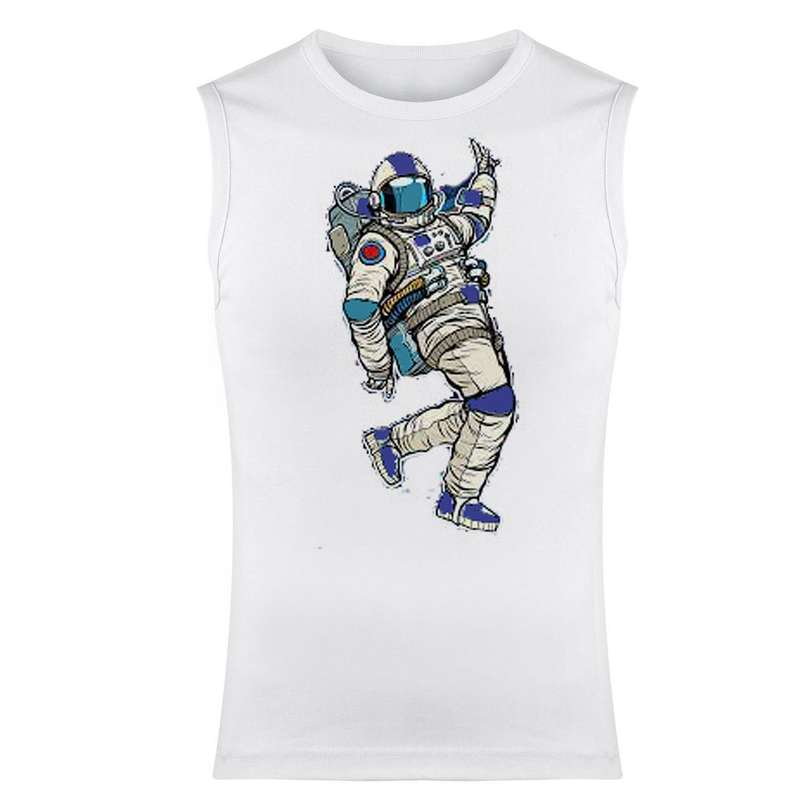 تاپ مردانه مدل فضایی کد 86 رنگ سفید