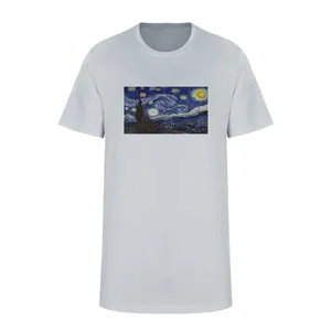 تی شرت آستین کوتاه زنانه مدل شب پر ستاره کد L323 رنگ طوسی