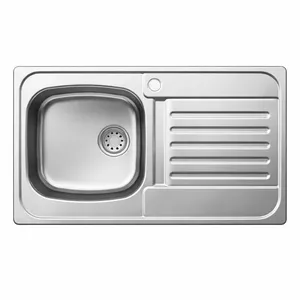 سینک ظرفشویی استیل توکار یک لگنه پلی استیل مدل پیزا کد 119