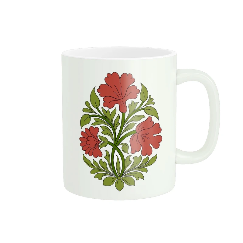 ماگ پاد آفرین طرح گل کد 1779