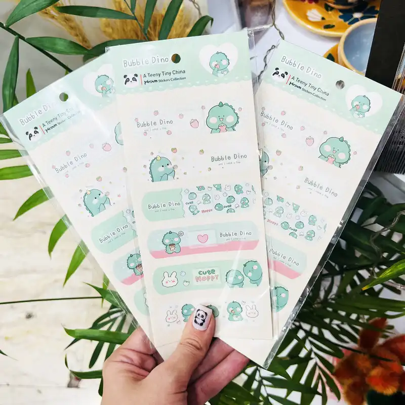 برچسب مدل فانتزی طرح دایناسور کیوت