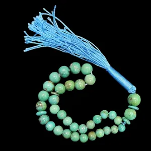 تسبیح نقره جات بافندگان مدل سنگ فیروزه نیشابور کد 4140