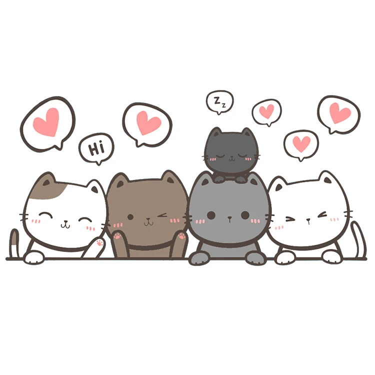 استیکر پارچه و لباس پاد آفرین مدل گربه ها کد DKST380