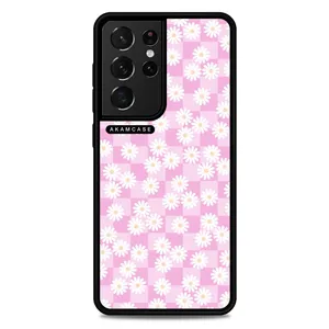 AKAM AMCWSGS21U-FLOWERS9 Cover For Samsung Galaxy S21 Ultra