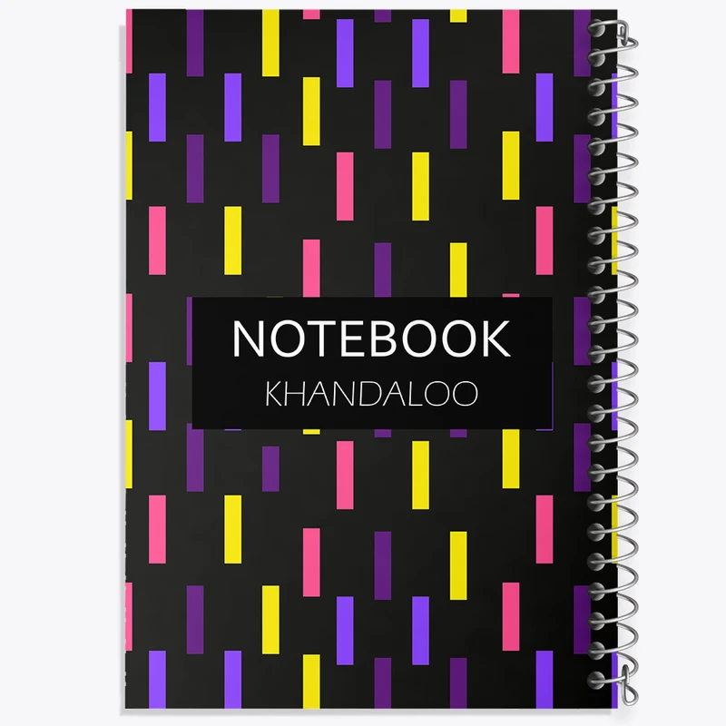 دفتر لیست خرید 50 برگ خندالو طرح مدرن رنگی کد N70